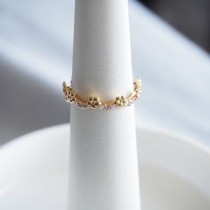 PANDORA shine Flower Crown Ring size 54/size 7